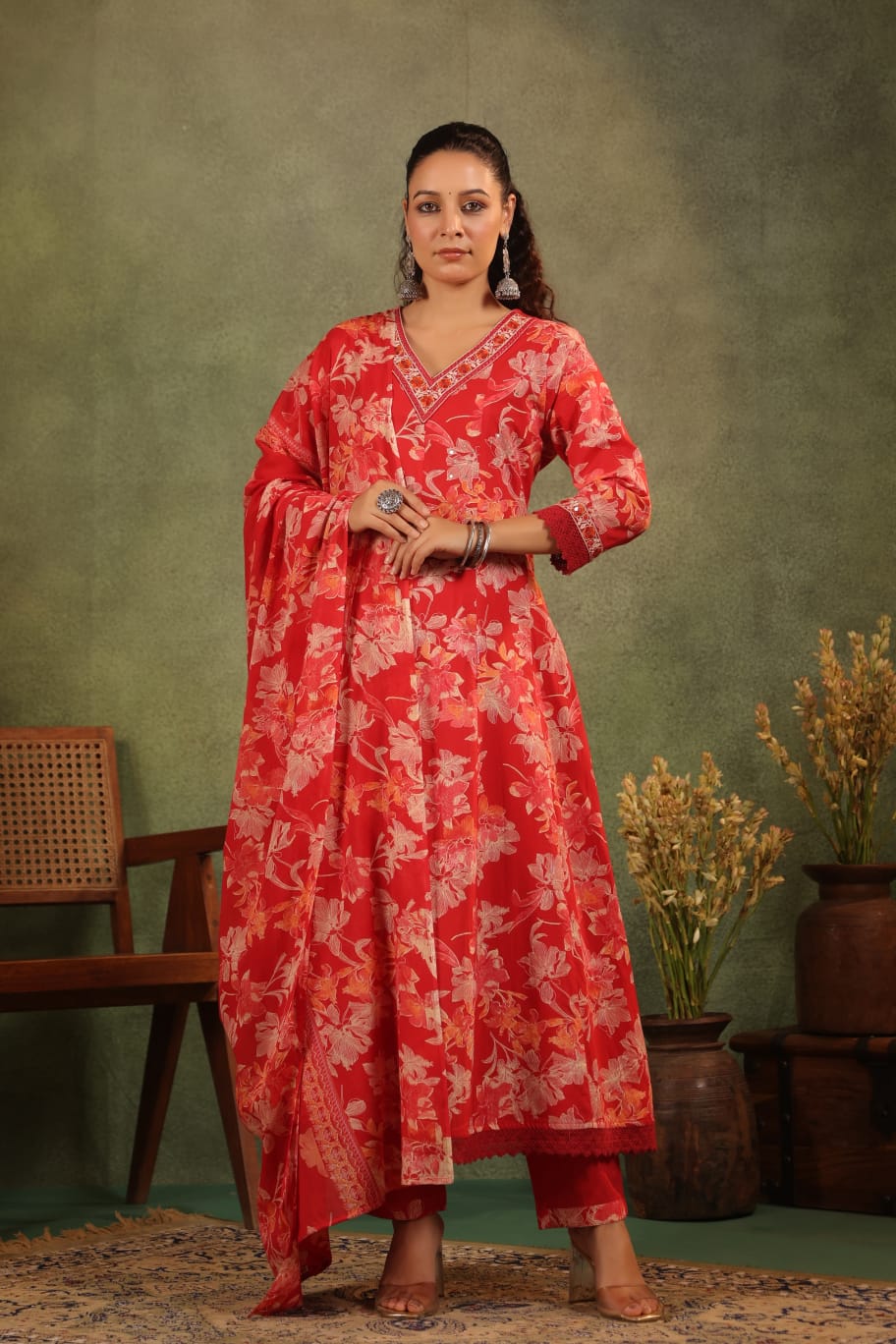 Premium Designer Kurti Set with Dupatta - Aline