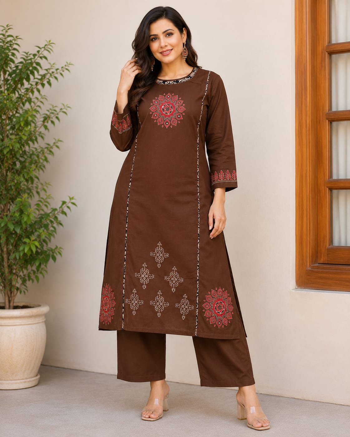 Pure Cotton Hand block Printed CO-Ord Set