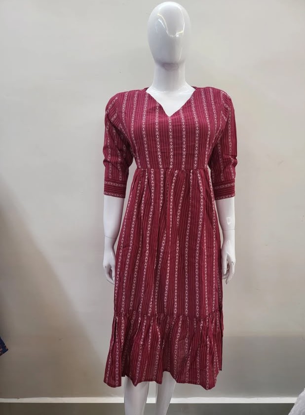 Meternity/Feeding Frock 1Tire-Katha Work