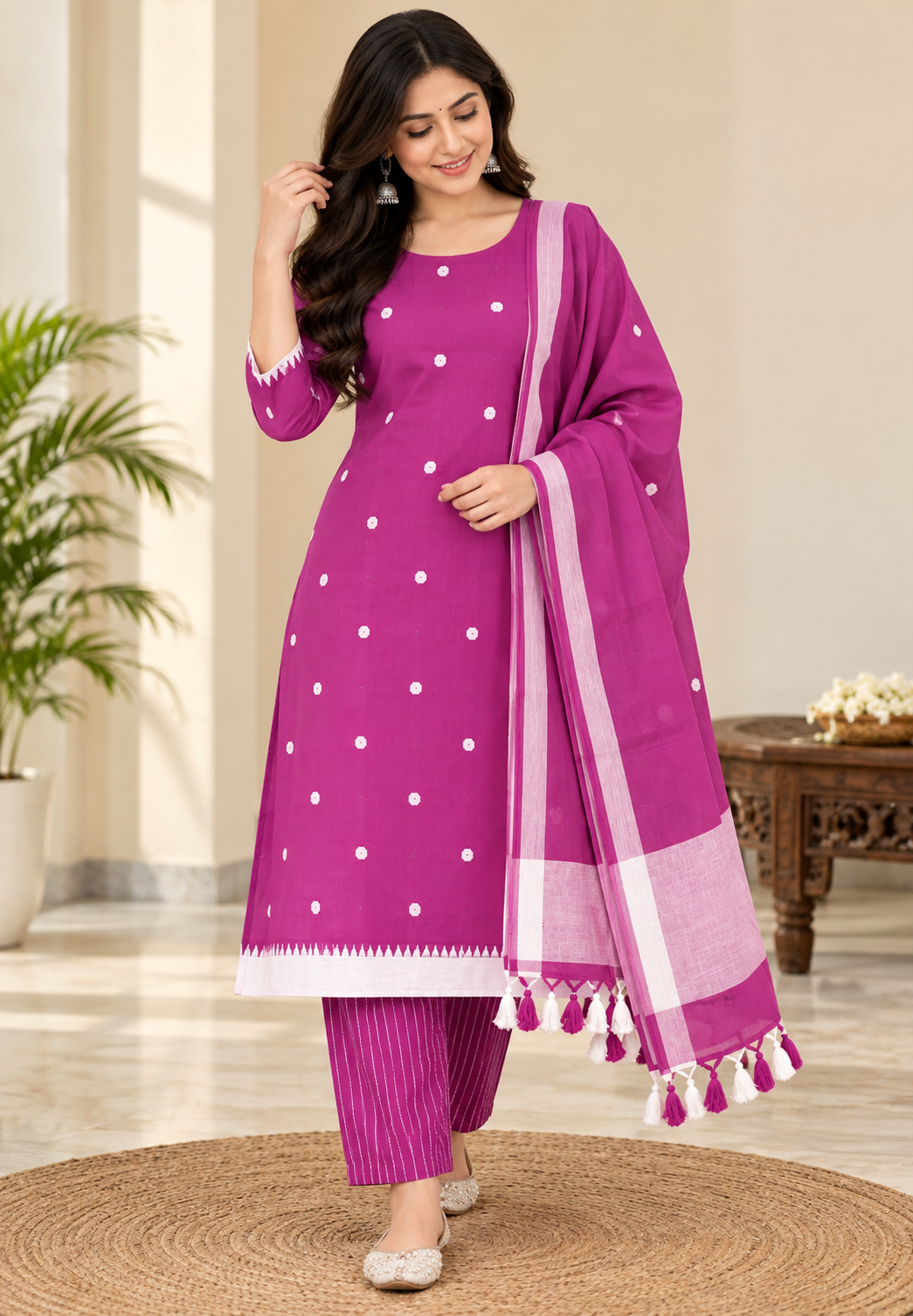 Pure Handloom Kurti Set