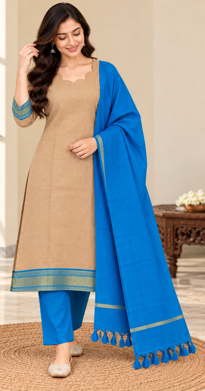 Pure Handloom Kurti Set