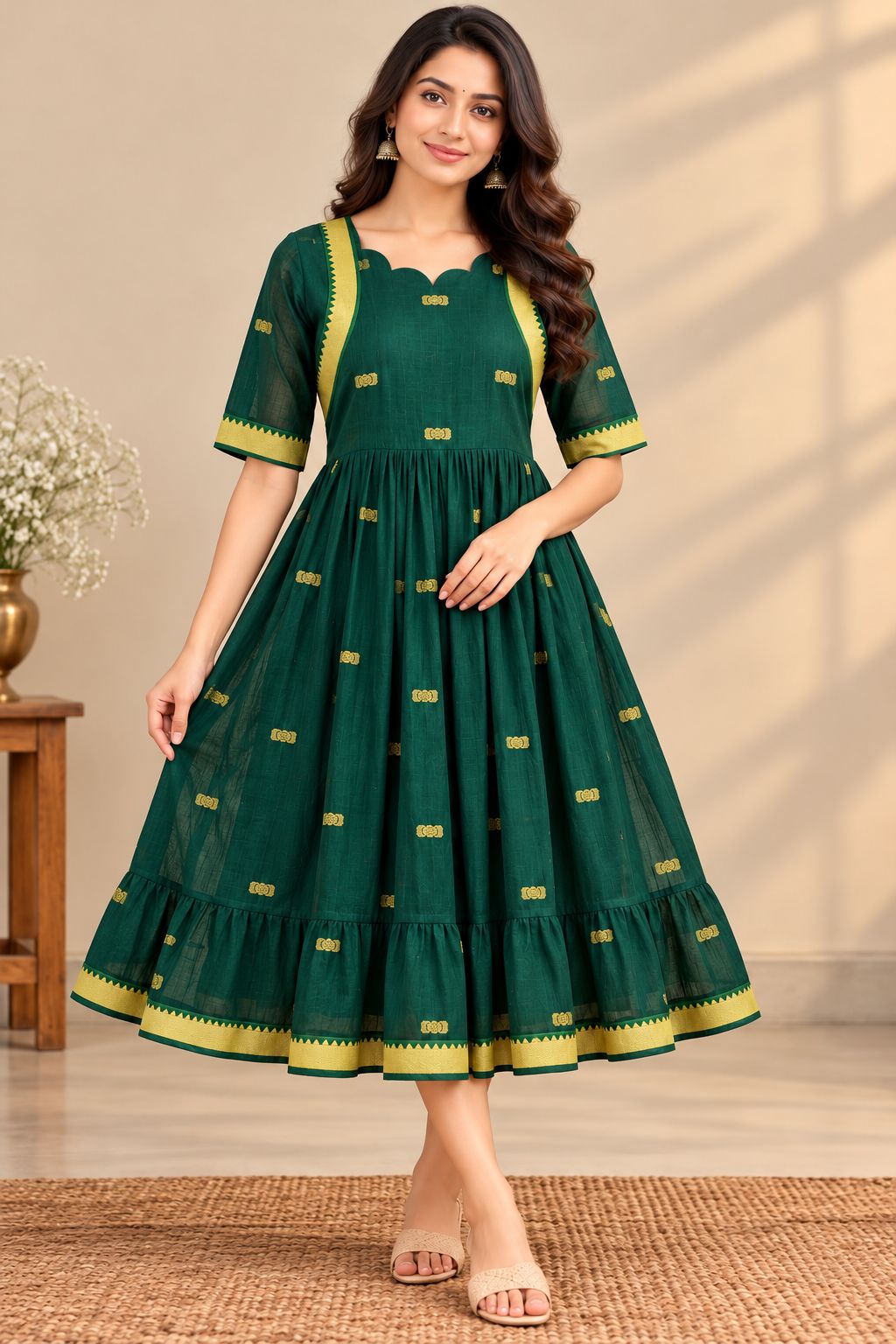 Pure Handloom Narayanpet Frocks
