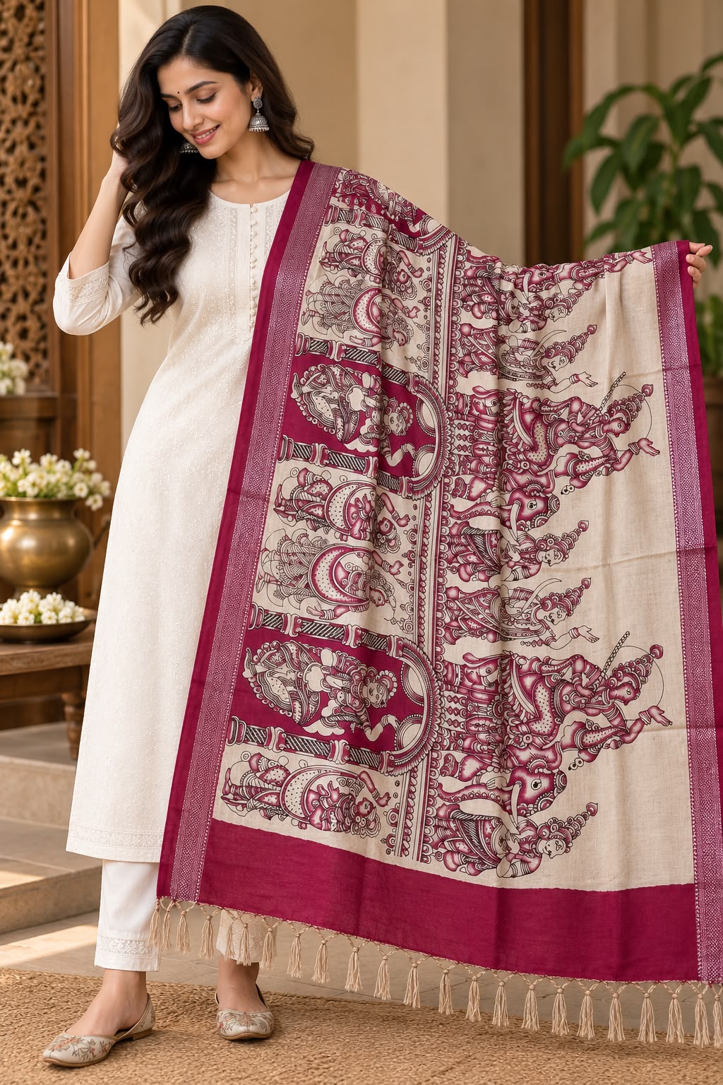 Premium Chenuri Silk Dupatta - Image 10