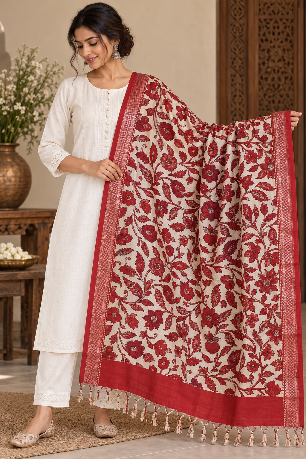 Premium Chenuri Silk Dupatta - Image 9