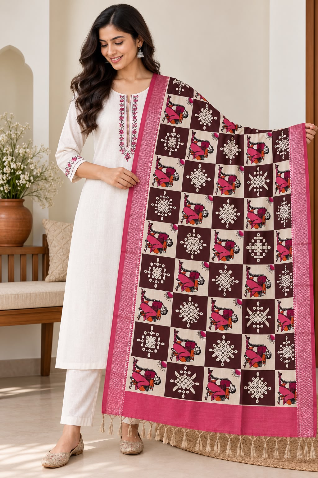 Premium Chenuri Silk Dupatta - Image 6