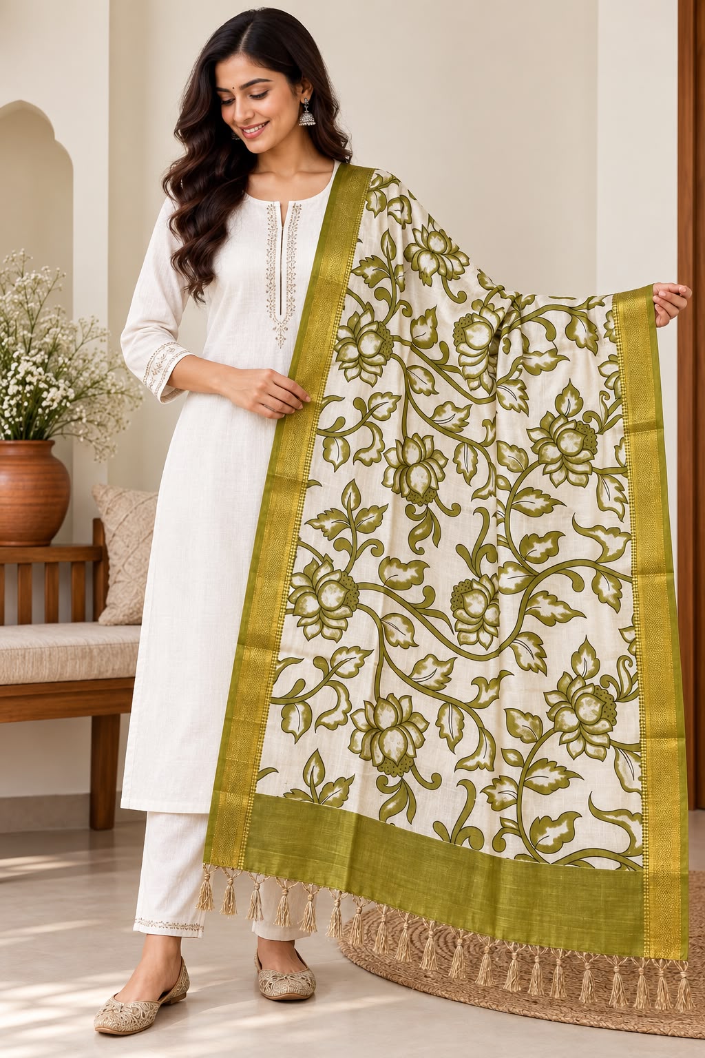 Premium Chenuri Silk Dupatta - Image 4