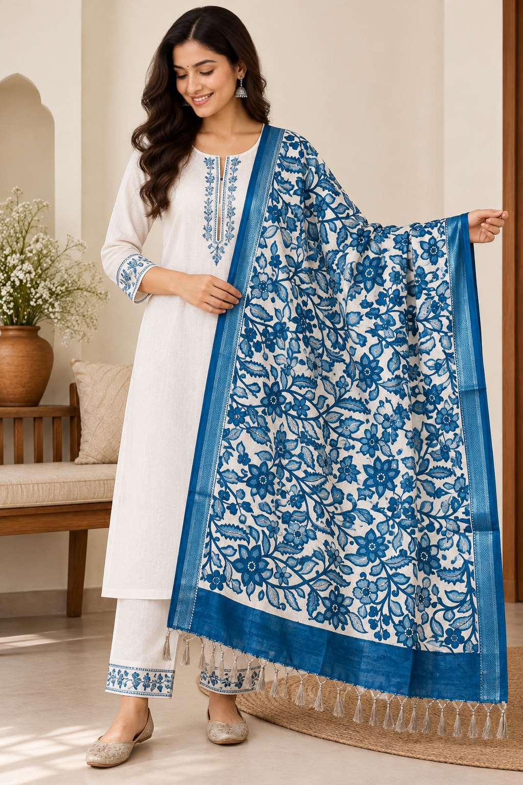 Premium Chenuri Silk Dupatta - Image 3