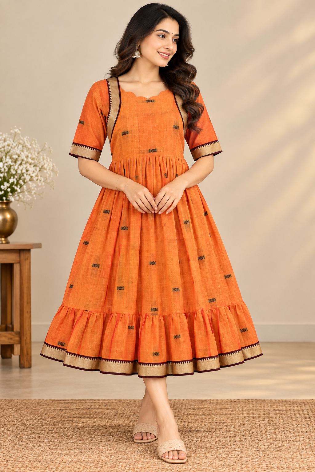 Pure Handloom Narayanpet Frocks