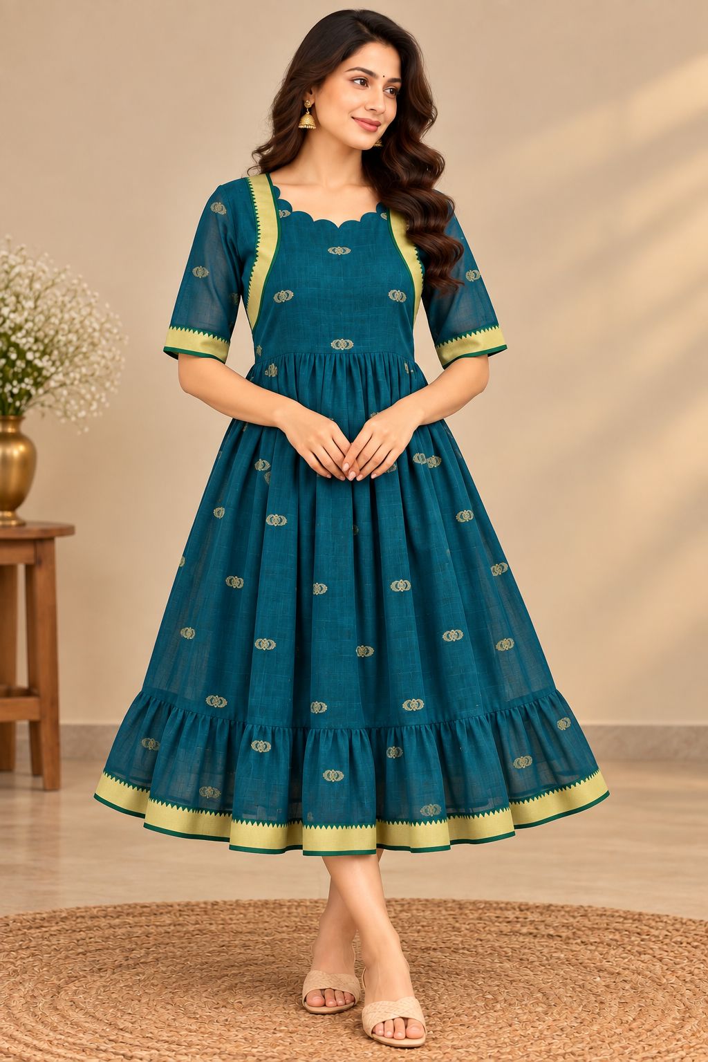 Pure Handloom Narayanpet Frocks