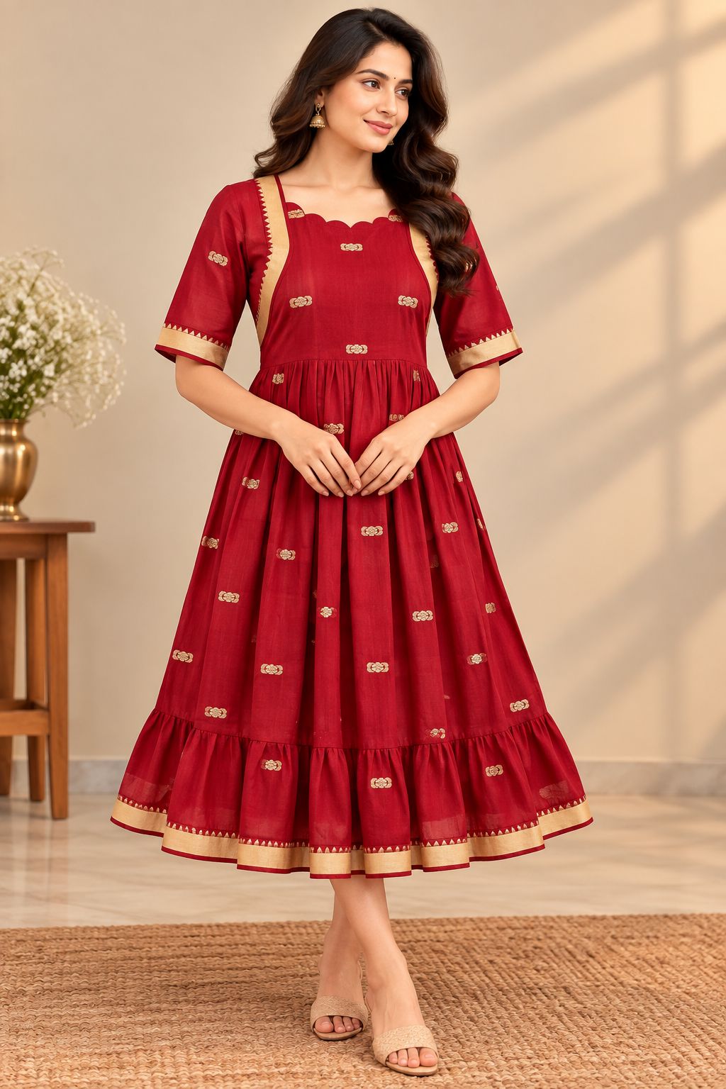 Pure Handloom Narayanpet Frocks