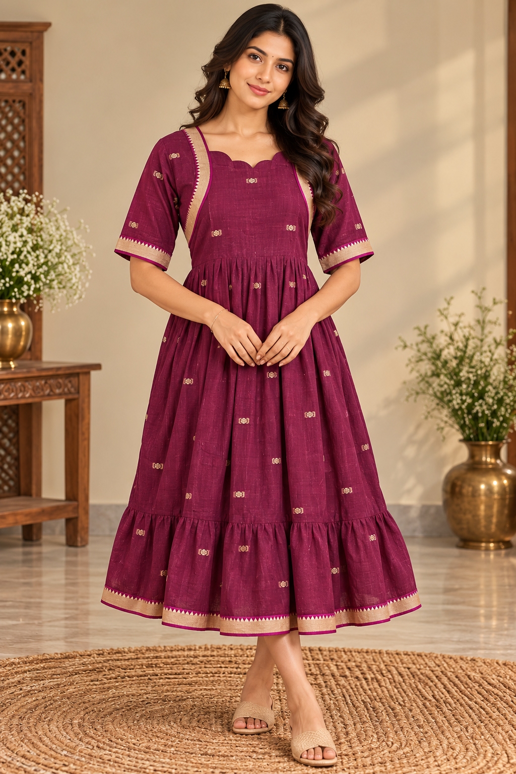 Pure Handloom Narayanpet Frocks