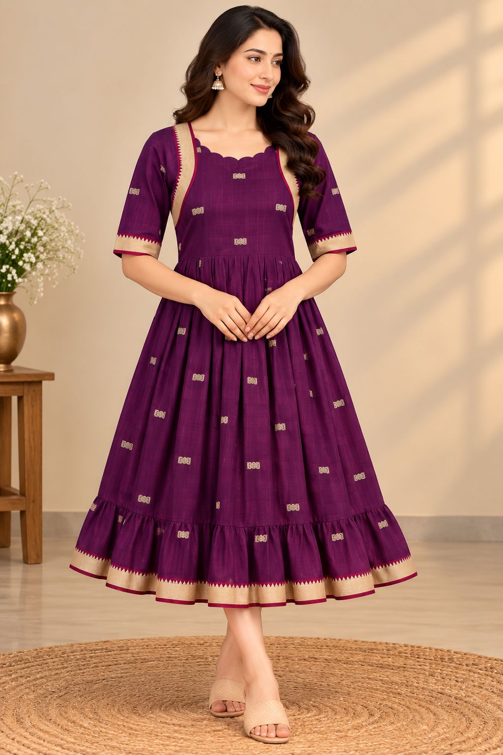 Pure Handloom Narayanpet Frocks